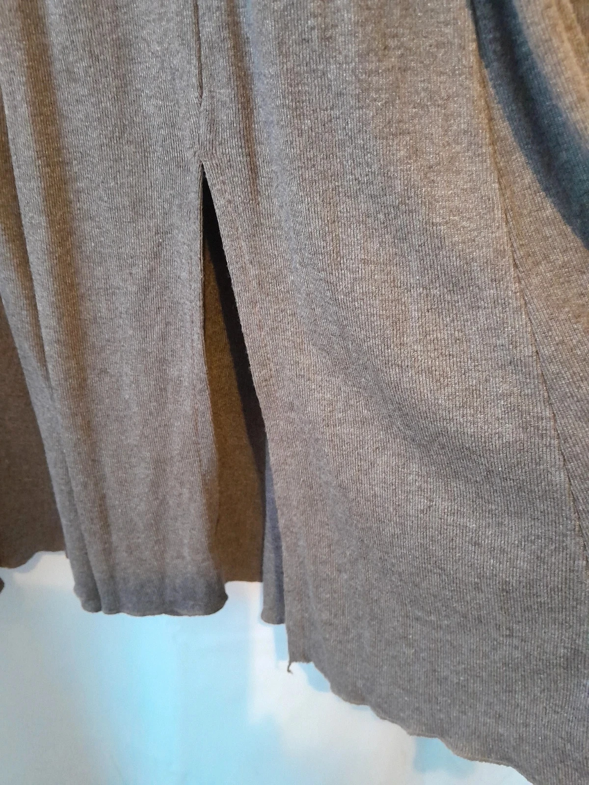 Maxi falda de malla, Talla 38, color marrón topo – photo 3